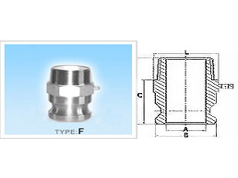 Camlock Type F Adaptor Male