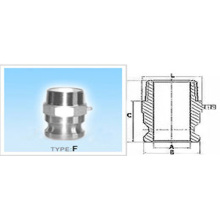 Camlock Type F Adaptor Male