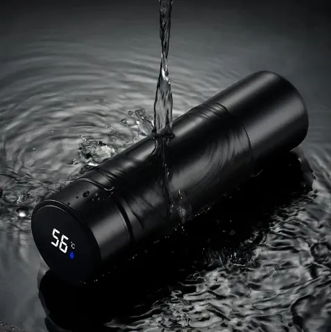 Y39 Double Vacuum Insulated 500ml Stainless Steel Water Bottle with LED Temperature Display