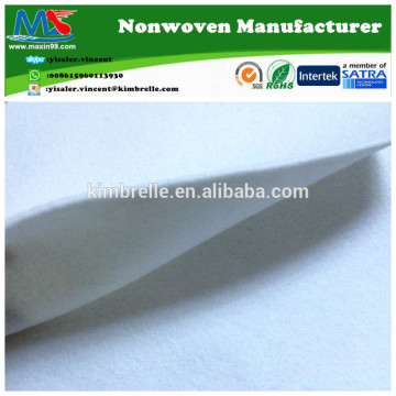 High quality white non woven needle punched fabric