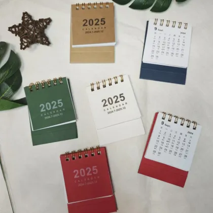 2025 Mini Coil Small Desktop Calendar