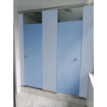 white HPL panel public toilet cubicle for school