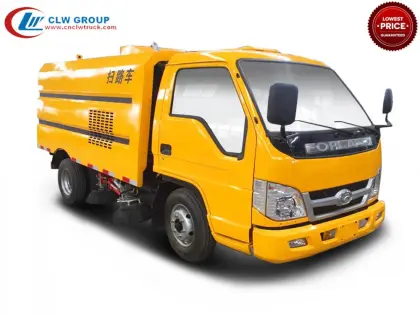 HOT FOTON 2.5cbm yellow street sweeper truck