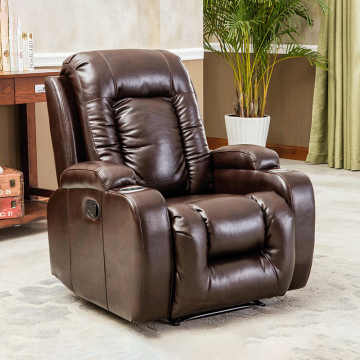 Modern Home Theater Heated Vibration Massage Recliner Leather Sofa Chair