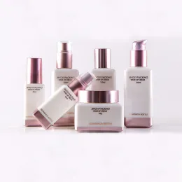 Cosmetic lotion Glass Bottle Pump Jar and SkinCare