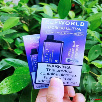 Elf Word DC5000 Ultra Blue Cotton Candy Vape