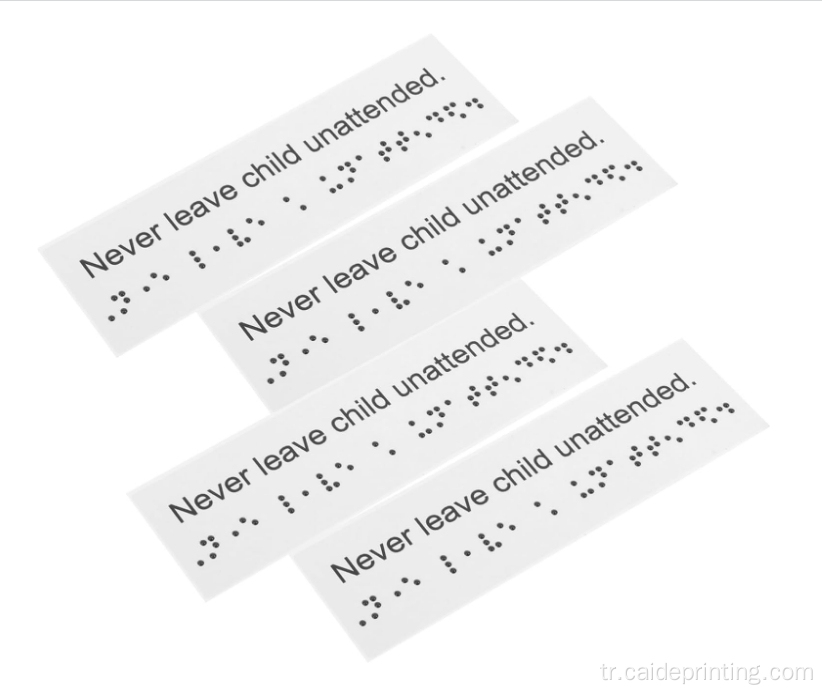 PVC Braille Sign Braille Etiketi