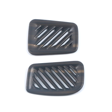 Chrome ABS Interior Accessories Carbon Fiber Front Air Outlet Decorative Frame for Toyota 2022 Highlander
