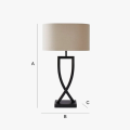 Customizable Metal Table Lamp for Modern Interiors