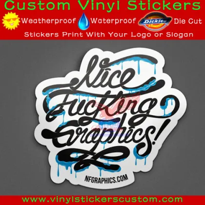 Custom advertising sticker vinyl car sticker, bumper sticker for car