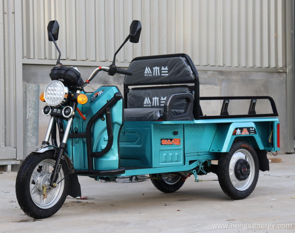 Three wheel electric scooter for cargo and passenger