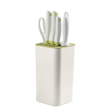 6-Piece Kitchen Stainless Steel Knife Set with Knife Sharpener