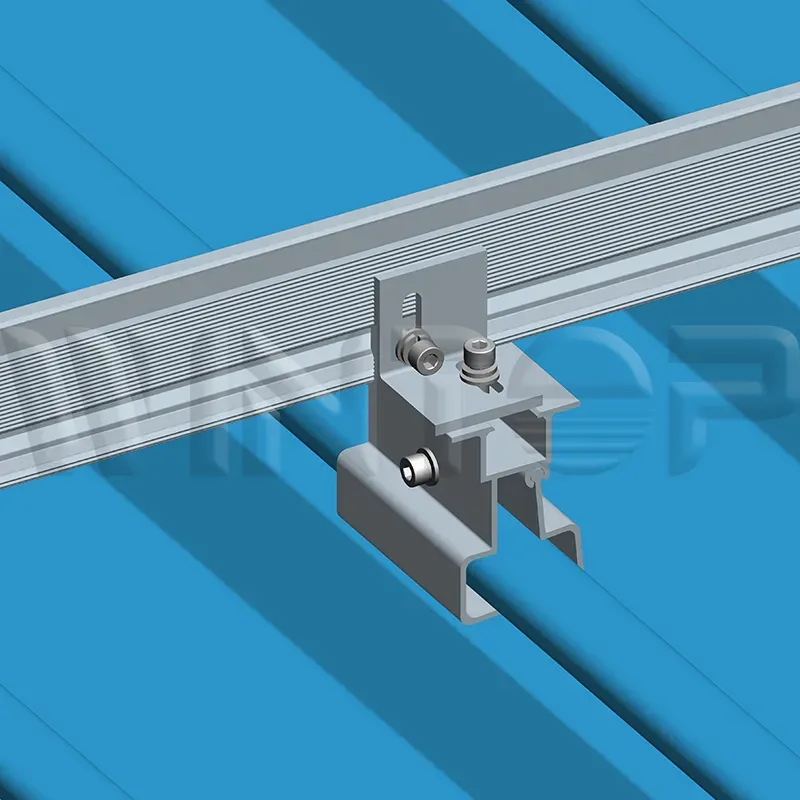 Solar Rail Racking System for Tin Roof PV Modules