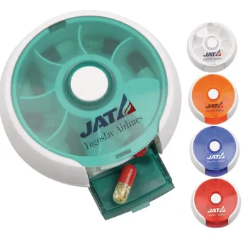 Rotatable Pill Case for Weekly Medicine Organization