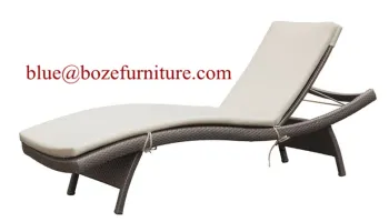 Chaise Lounge Garden Rattan Furniture (BZ-C026)