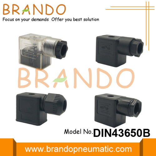 DIN 43650 B 형 솔레노이드 밸브 코일 커넥터