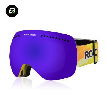 Rockbros Frameless Snowboard Goggles Real Revo Lens Skiing Polarized Glasses Custom Ski Goggle