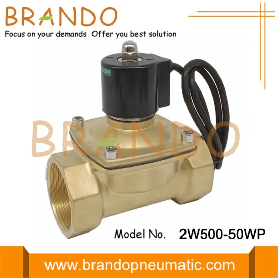 2'' Inch IP67 Waterproof Normally Closed Brass Solenoid Valve