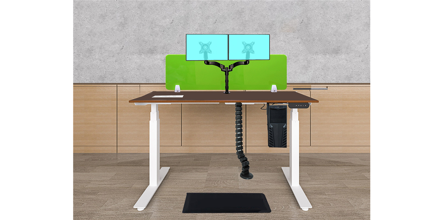 เวิร์กสเตชันโต๊ะปรับความสูง height adjustable desk workstation