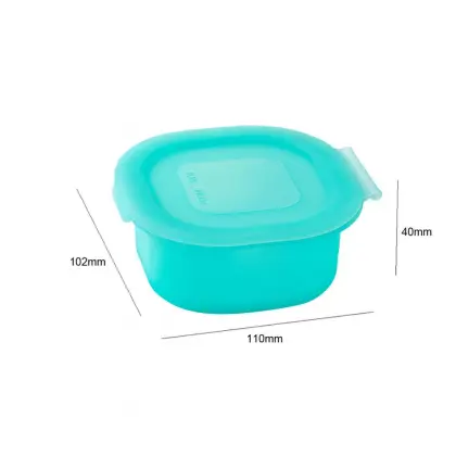 Silicone lunch box kids insulated lunch box set
