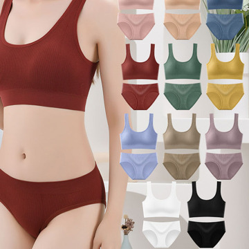 Custom Comfort Women's Yoga Wear Push-Up Gym Sport Bra Set