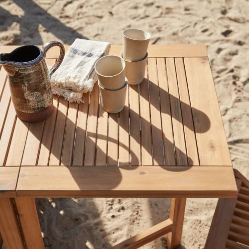 Folding Desk outdoor restaurant furniture folding coffee shop table and chair foldable collapsible chairs garden cafe waterproof furniture Factory