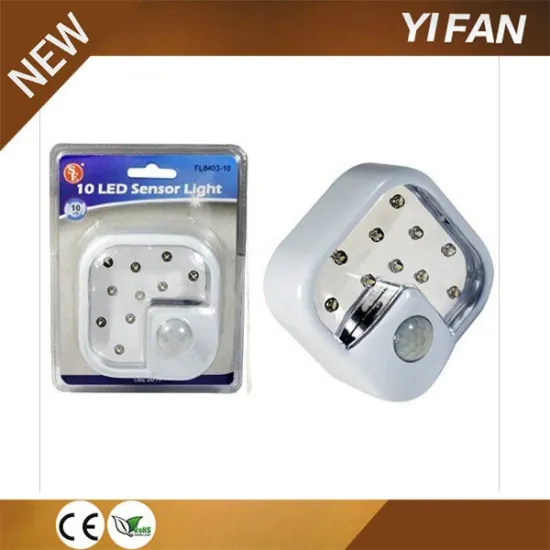 2015 New 10 Bright LED Wireless Pir Sensor Night Light