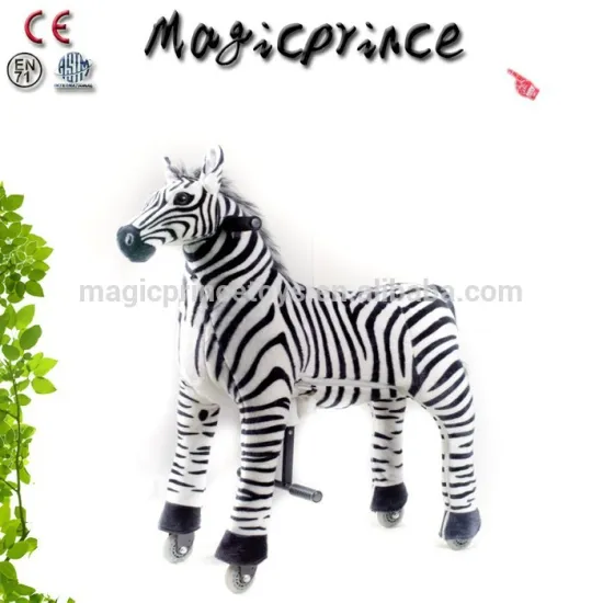 ((EN71&ASTM&CE)~(Pass!!)~Dalian MagicPrince High Quality animal scooters For Kids / little pony ride on animal zebra wheels/