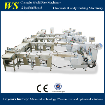 Auto Chocolate Foil Packaging Line with chocolate production line