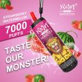 Italie Hot Vape Puff R&amp;M Monster 7000 Puffs