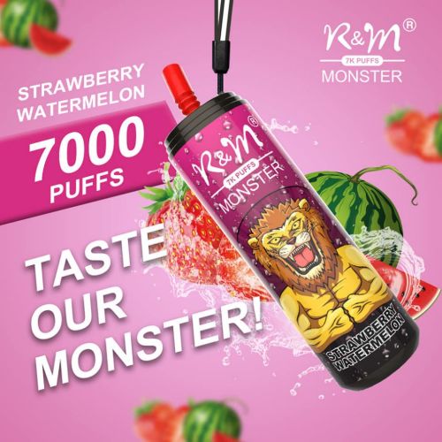 Italia Hot Vape Puff R&amp;M Monster 7000 Puffs