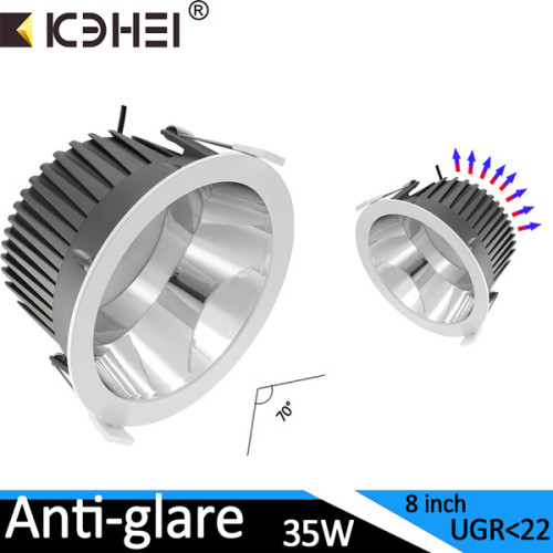 Anti-Glare LED Downlight Cutout 210mm Ugr<22 CE RoHS