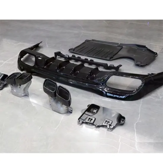 Mercedes Benz W206 C200L/C240/C250/C280/C63 AMG Style Rear Bumper Lip Diffuser with LED Lights and Exhaust Tips