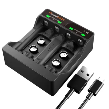 Universal 12V DC Portable Charger for Various Batteries including AAA, AA, 9V, Ni-MH, Li-Ion, and Lithium-Po4 with Hydrogen Battery Compatibility
