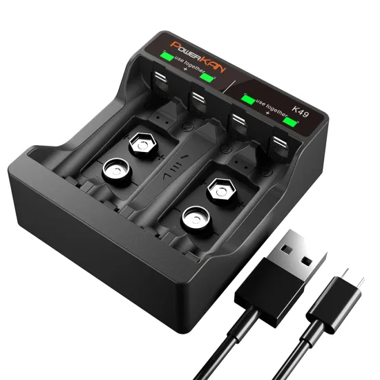 Universal 12V DC Portable Charger for Various Batteries including AAA, AA, 9V, Ni-MH, Li-Ion, and Lithium-Po4 with Hydrogen Battery Compatibility