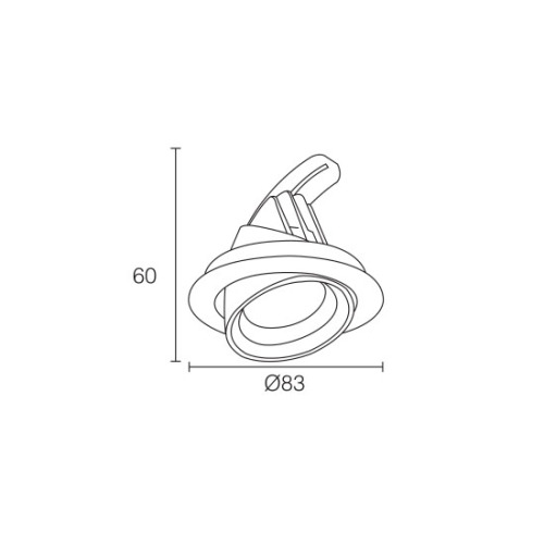 LEDER Downlight LED de 5W de putere redusă