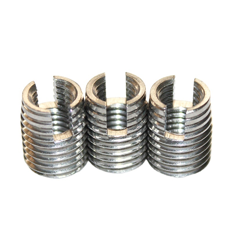 Carbon Steel and Stainless Steel Self Tapping Thread Inserts M4 M5 M6 M8 M10 Sizes for Mental or Plastic Materials