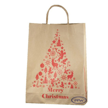 Newest christmas Paper Bag Wholesale paper shopping bags