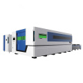 Fiber laser cutting machine with exchange table