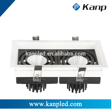 6W White Frame Mr16 Double Heads Adjustable COB Led Spot Downlight