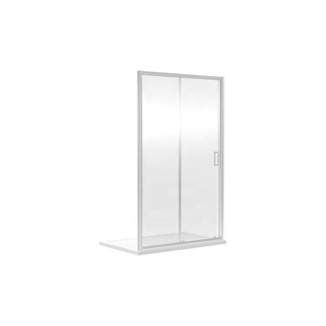 PTB 6mm Transparent Tempered Glass Shower Door