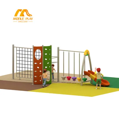 MONLE Outdoor Playground Climbing Slide Combination for Children's Physical Fitness Training