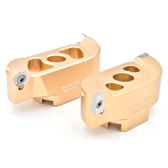 AP SE Aluminum Face End Milling Cutter Head Tools: 90°, 45°, 350mm BAP400R KM12 Right Angle Milling Head with Two Edged Bridge Type