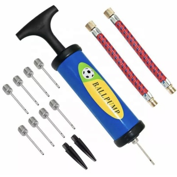Conjunto de bombas de pelota de 14 piezas: kit de inflador integral para fútbol, ​​baloncesto y voleibol con bomba de mano portátil y manguera de aire
