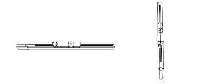 Lighting track adapter and rail system installation diagram