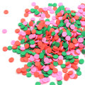 500 g / lotto Fette di argilla polimerica cioccolato marrone 5 * 5 MM Fette di arte del chiodo della casa delle bambole in miniatura a buon mercato Bulk 5MM Circle Clay Sprinkles