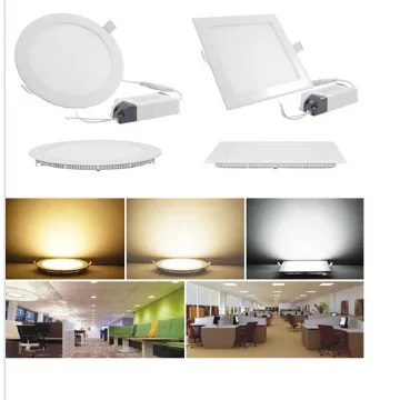 Frosting Subdued Light Open Installation LED Round panel Light