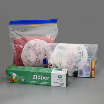 Custom Printed Food Grade Zipper Slider Bags - Gallon Size, Leakproof and Freezer Safe