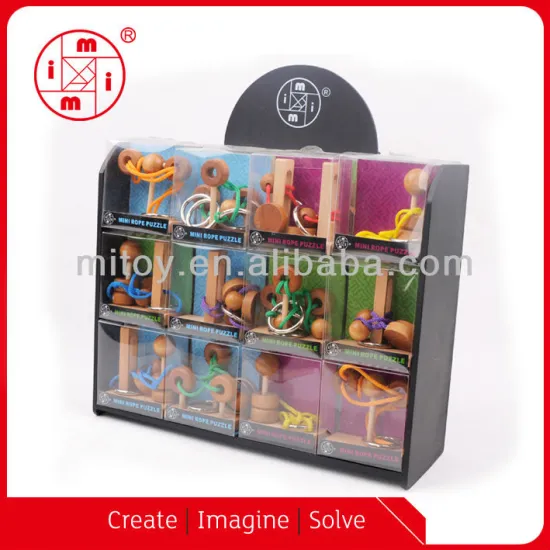 Mini Wooden Rope Puzzle from ICTI factory
