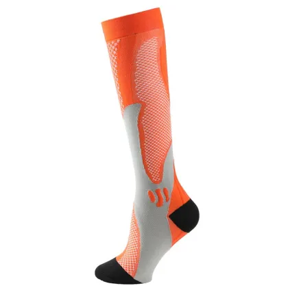 Custom Logo Hot Selling Women's Leg Shaping Fitness Compression Kneehigh Socks